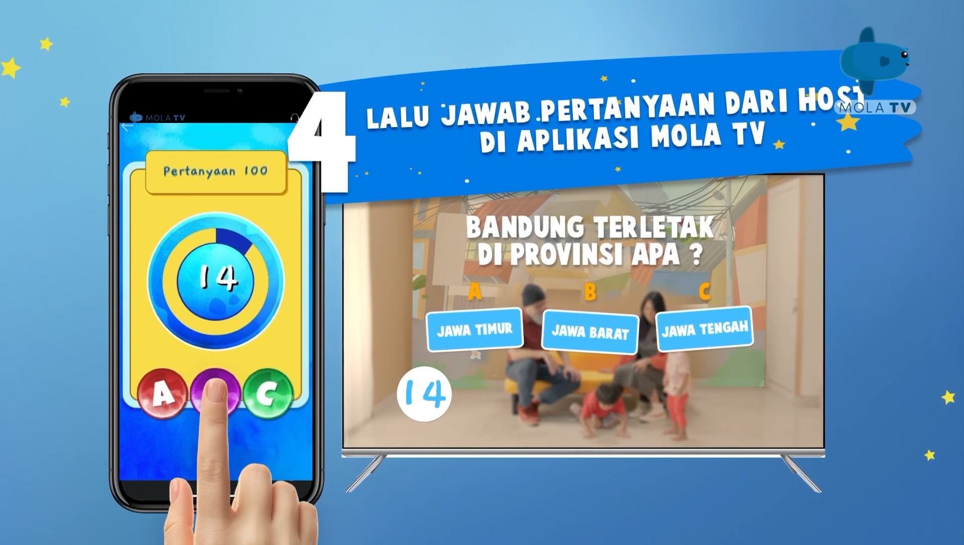 Mola TV Sofa Kuning interactive quiz illustration
